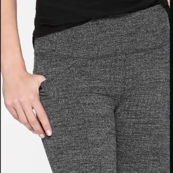 Athleta Metro High-Rise Herringbone Leggings Activewear Travel Athleisure Work-S - Picture 2 of 14